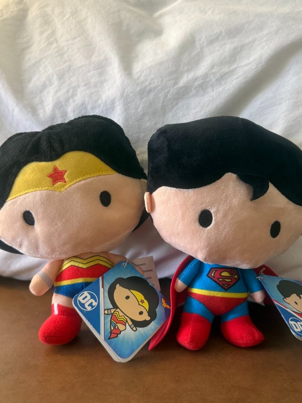 DC Comics Wonder Woman & Superman Plush Set – New With Tags